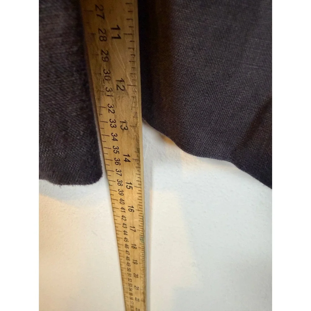J. Jill Womens Shorts 100% Linen Solid Black Size 12